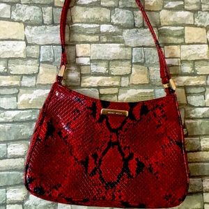 Vintage red snake skin mini bag